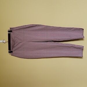 Pretty Little Thing NWT Carmel Checked Woven Cigarette Trousers